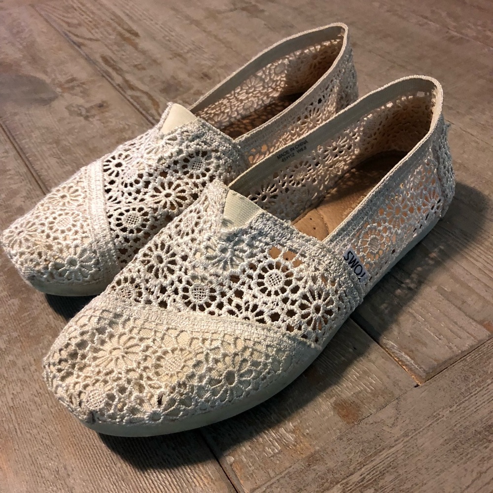 TOMS Alpargata Crochet Slip-On Shoes